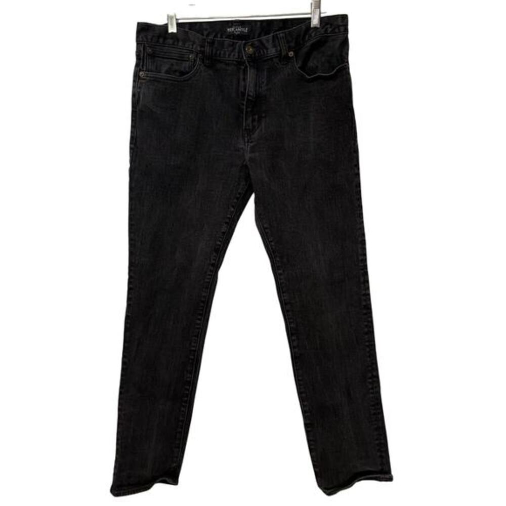 J.CREW Mercantile Mens  FLEX W32 L30 Black Slim Jeans Straight Leg‎ Stretch